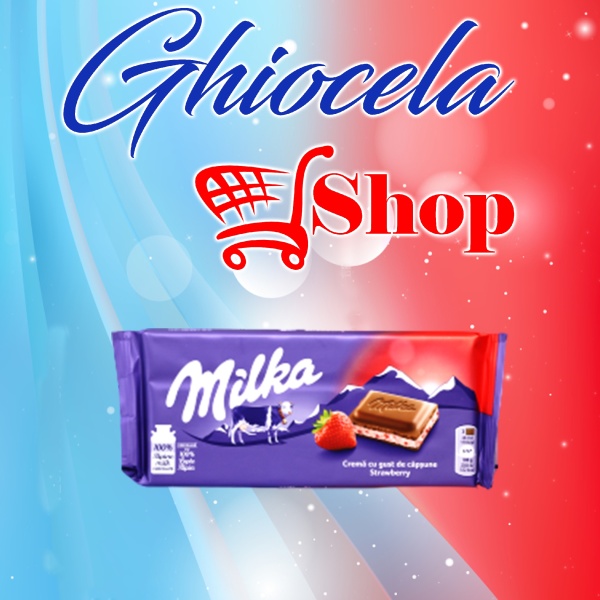 Ciocolată Milka- 100g- Strawberry (Cremă cu gust de căpșune)