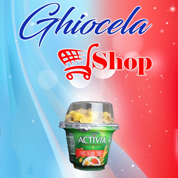 Iaurt Mic Dejun Cu Căpșuni Și Fulgi De Cereale-Activia-168G