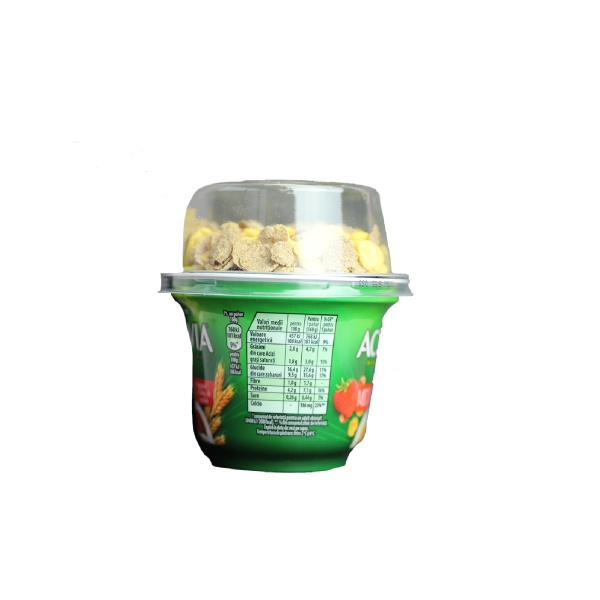 Iaurt Mic Dejun Cu Căpșuni Și Fulgi De Cereale-Activia-168G - imagine 2