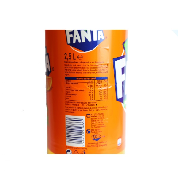 Fanta De Portocale-2,5L - imagine 2