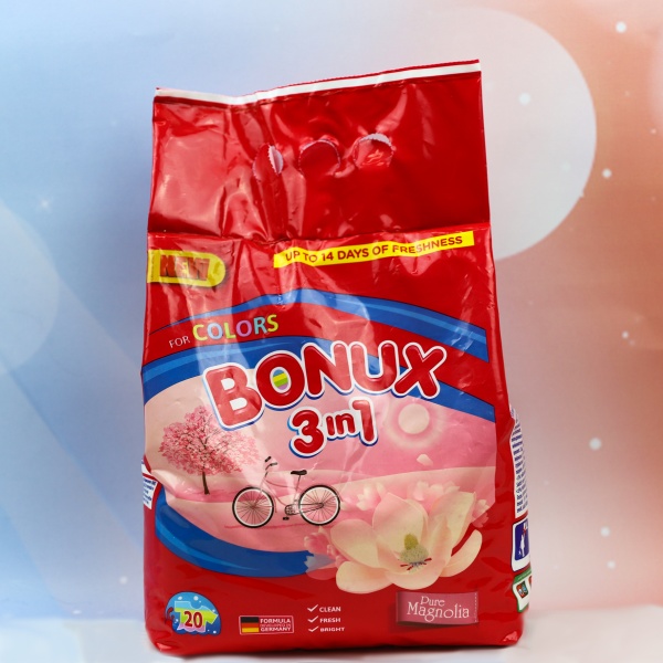 Bonux 3 in 1-Nou Pentru Haine Colorate-2KG 20 De Spălări - imagine 2