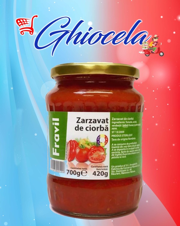 ZARZAVAT CIORBE FRAVIL 720G.