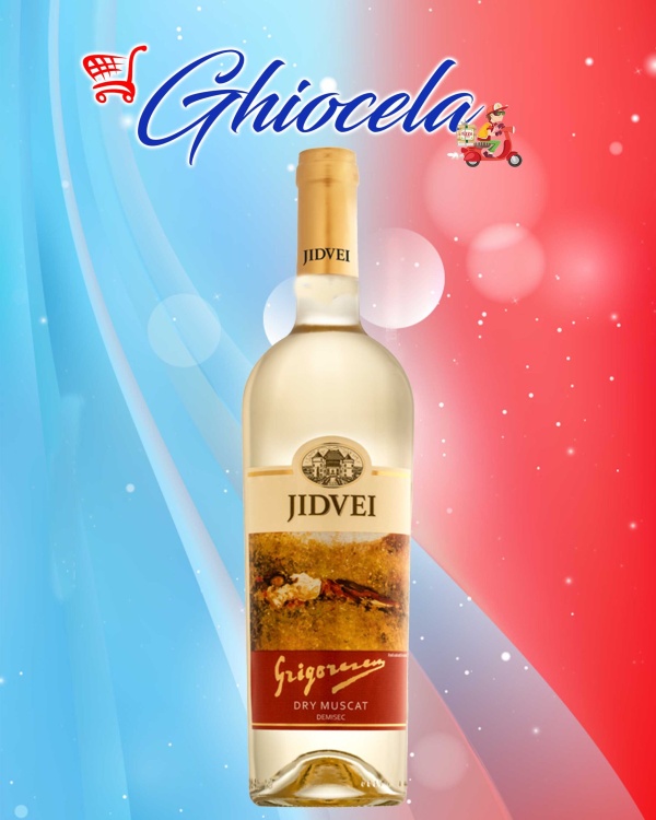 Jidvei Dry Muscat Vin Alb demisec 12% alcool 0.75 L