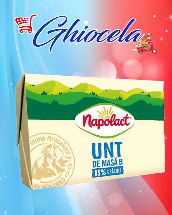 Unt Napolact 65% grasime, 200g.