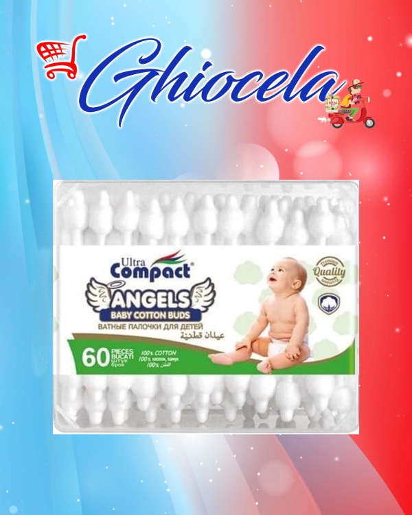 Ultra Compact Betisoare de urechi baby, 60 bucati